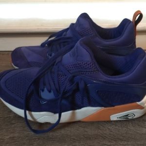 Puma Blaze of Glory Blue Suede Trainers